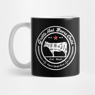 Grills Hot. Beers Cold. : Eat. Meat. Mug